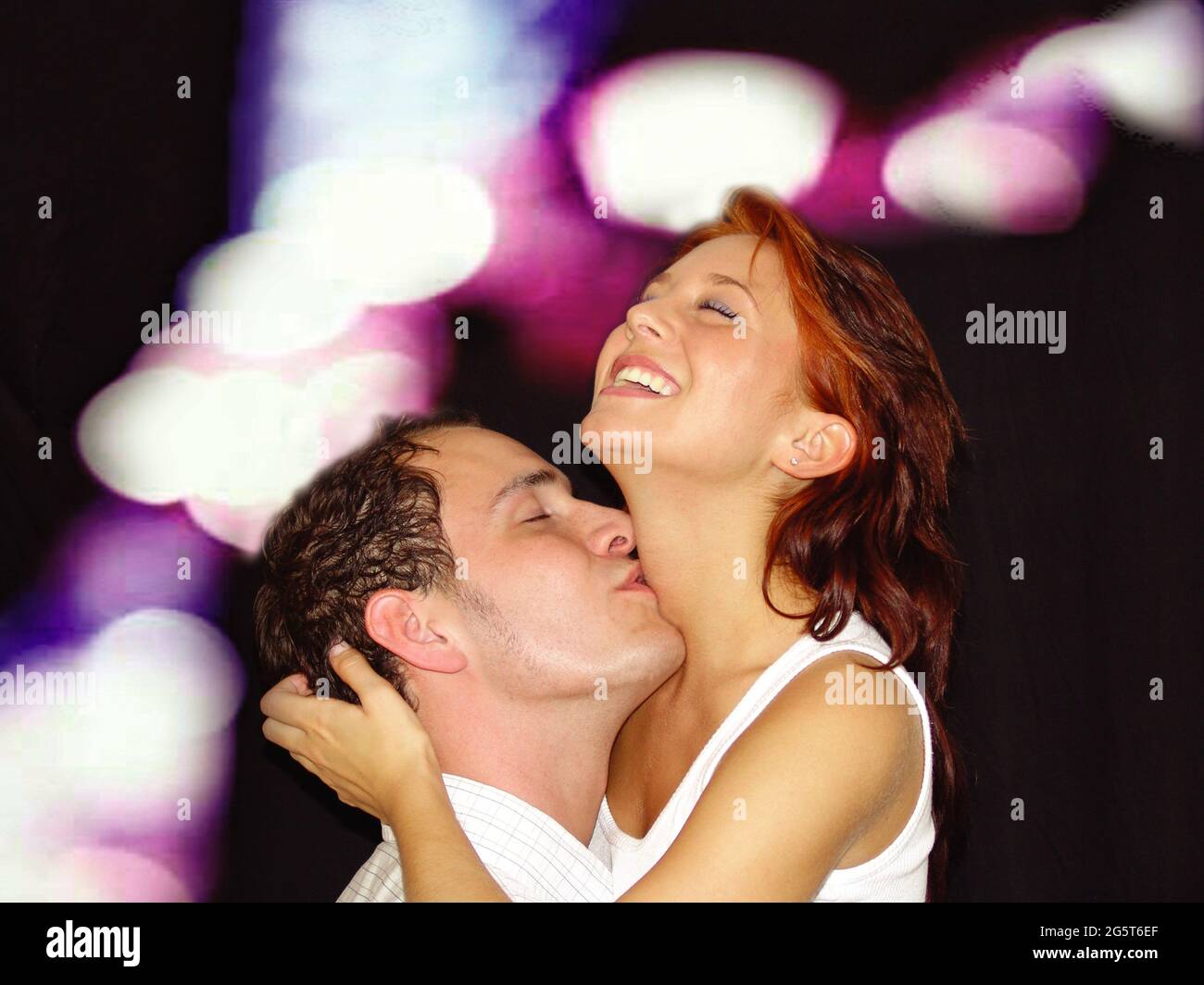 couple in love exchanging tendernesses Stock Photo