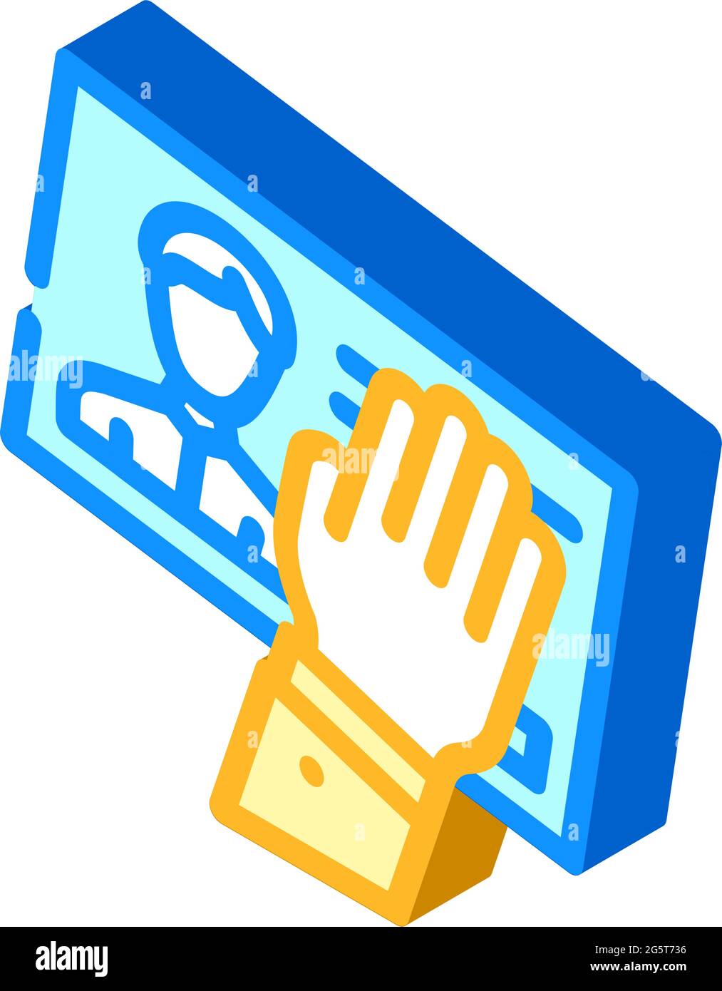 client data theft kyc isometric icon vector illustration Stock Vector ...