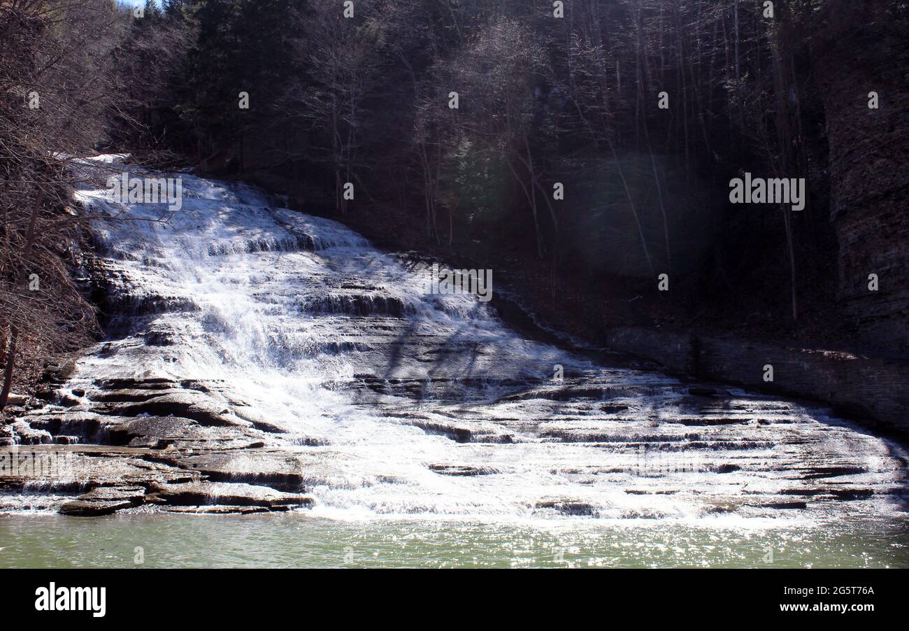 Buttermilk Falls Stock Photo