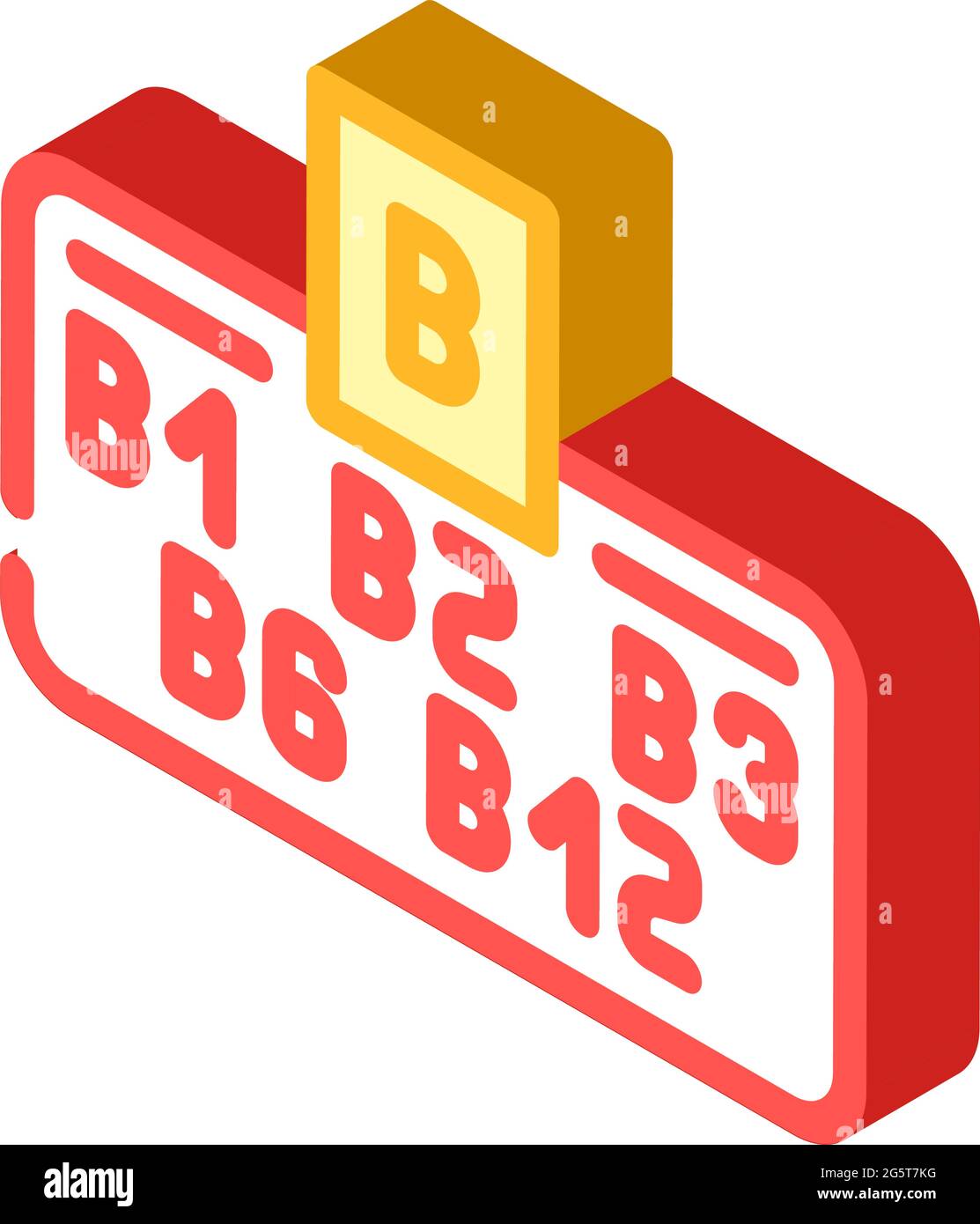 vitamin b group isometric icon vector illustration Stock Vector Image