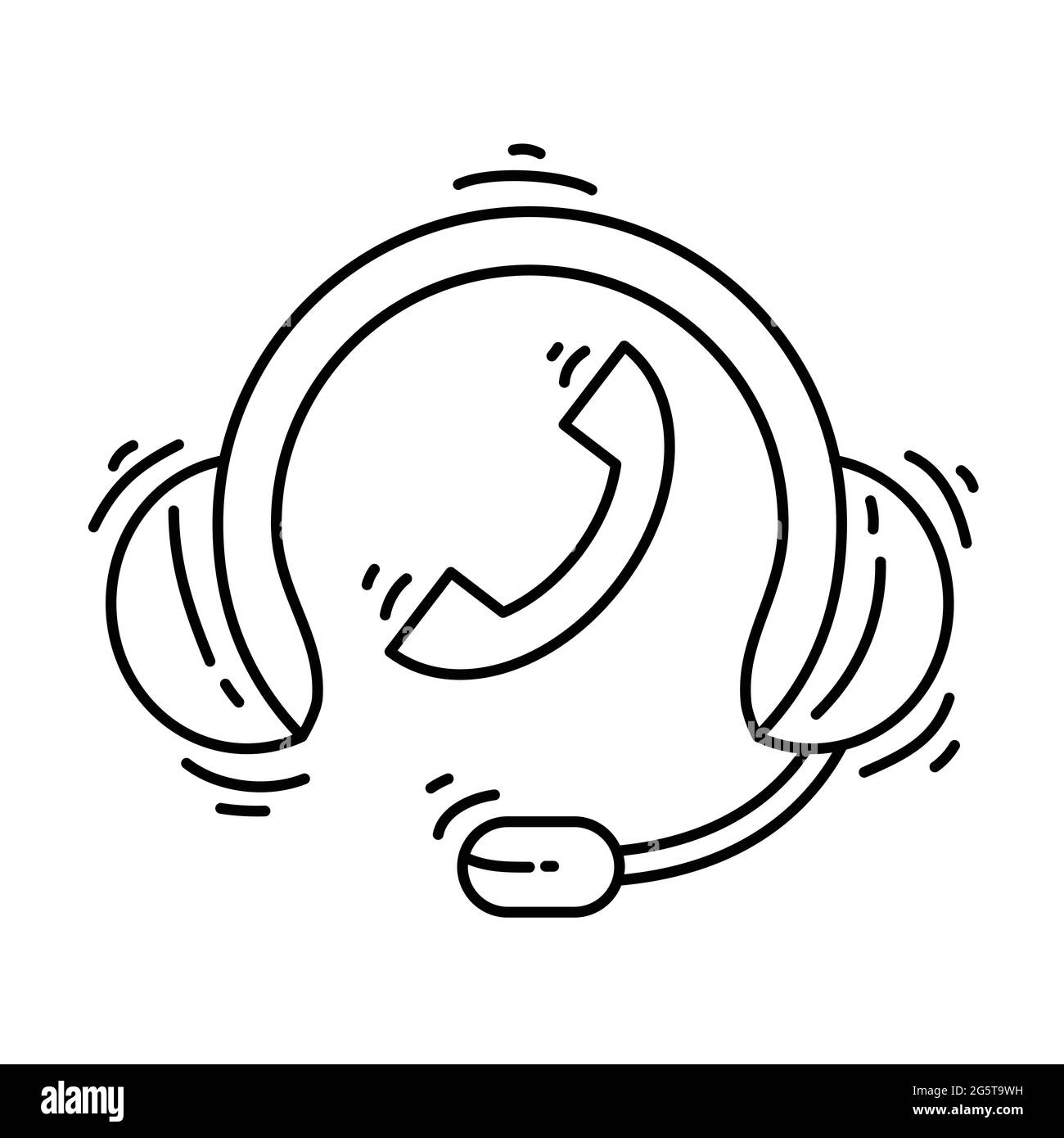 Ecommerce service icon. hand drawn icon set, outline black, doodle icon ...