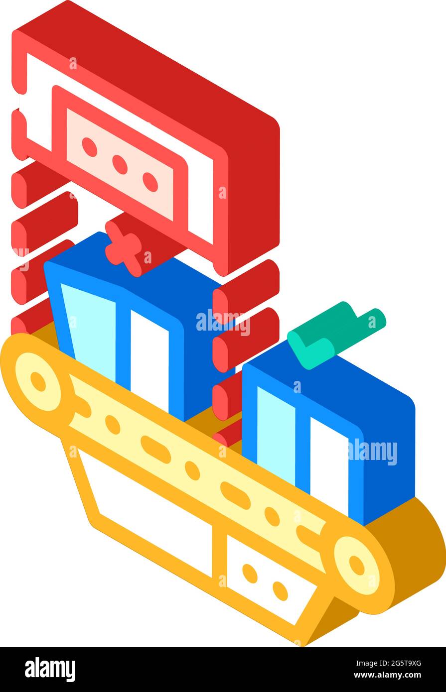 failure checking production isometric icon vector illustration Stock ...