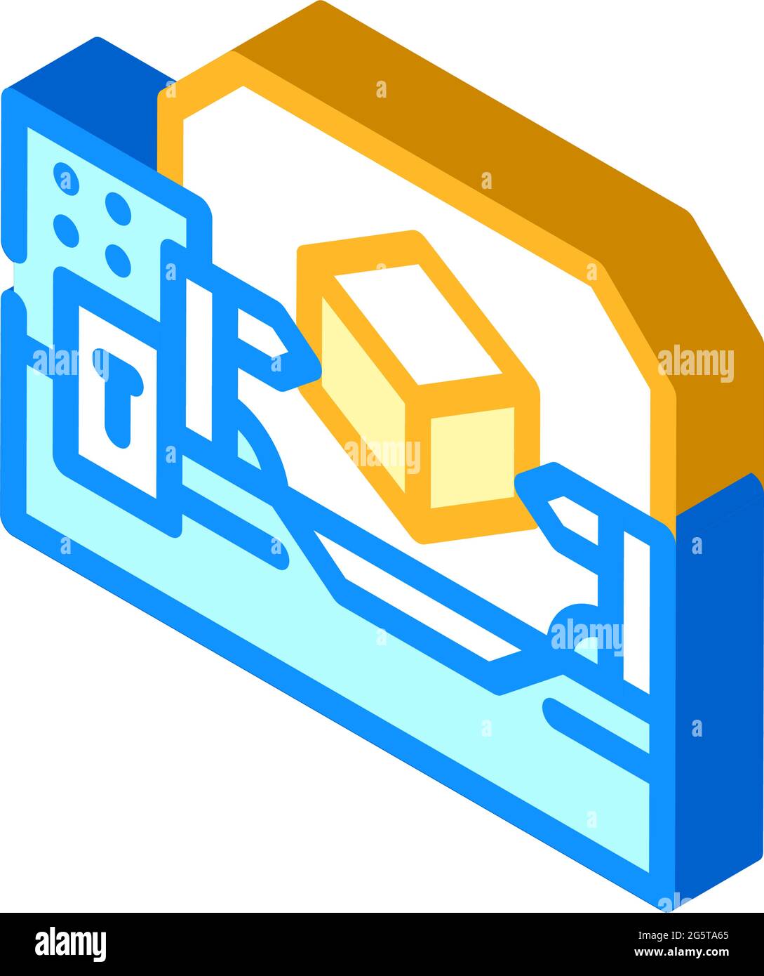 machine of production isometric icon vector illustration Stock Vector ...