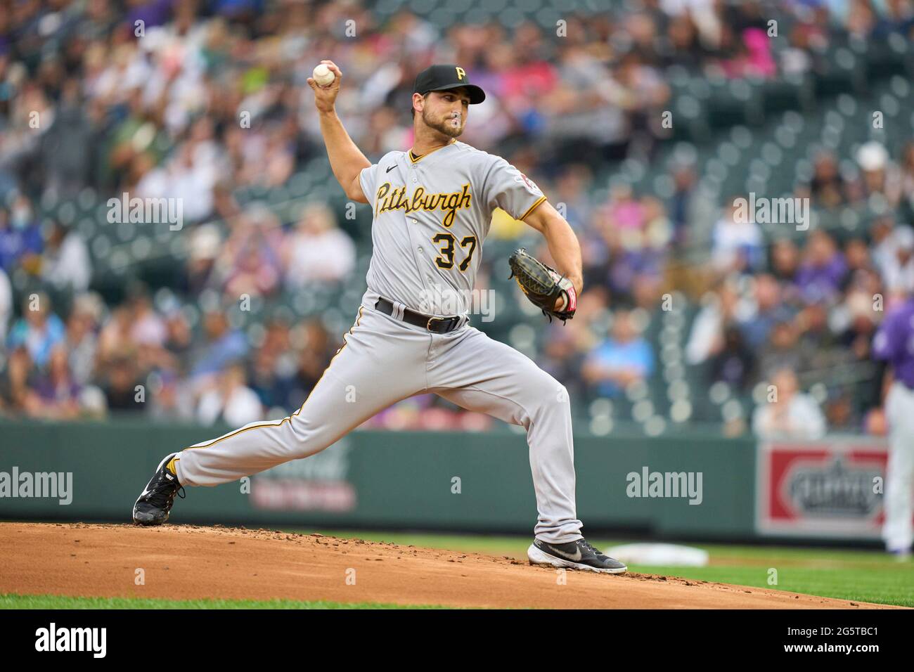 Pittsburgh Pirates relief pitcher Richard Rodriguez (48) throws in the  ninth inning of the Colorado Rockies 4-3 win at PNC Park on Sunday, May 30,  2021 in Pittsburgh. Photo by Archie Carpenter/UPI