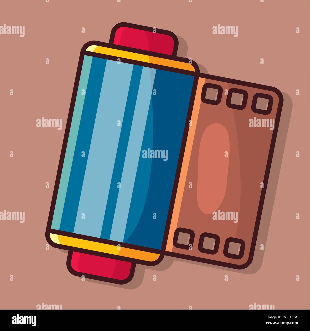 camera roll vector illustration in flat style Stock Vector Image & Art
