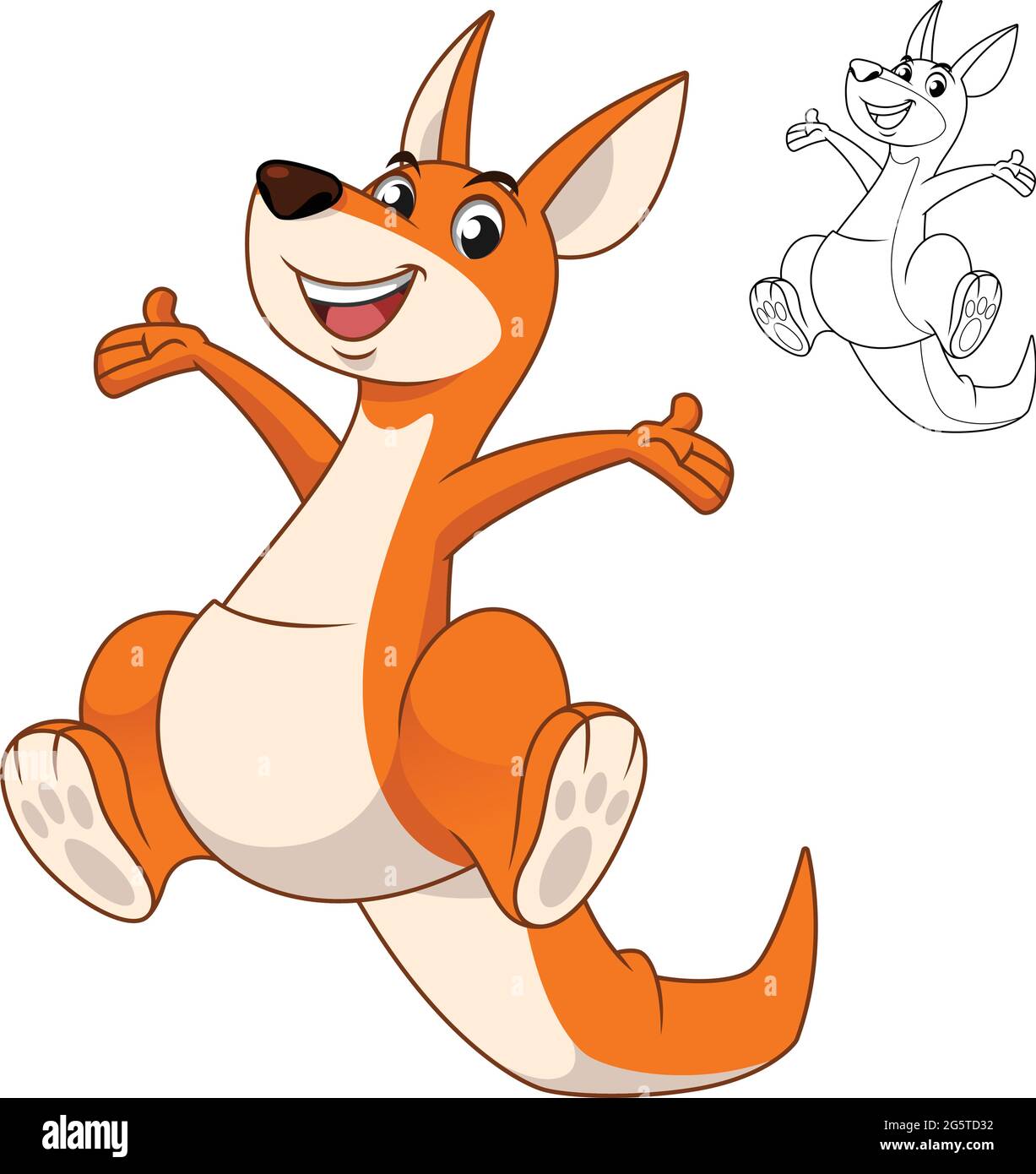 Cute Kangaroo Drawing