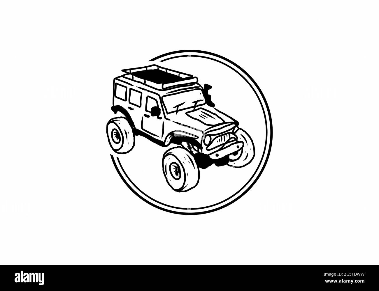 Off road black truck Stock Vector Images Alamy
