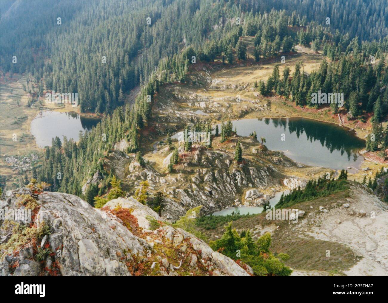 Tarns on Anderson Butte, Cascade Mts Stock Photo Alamy