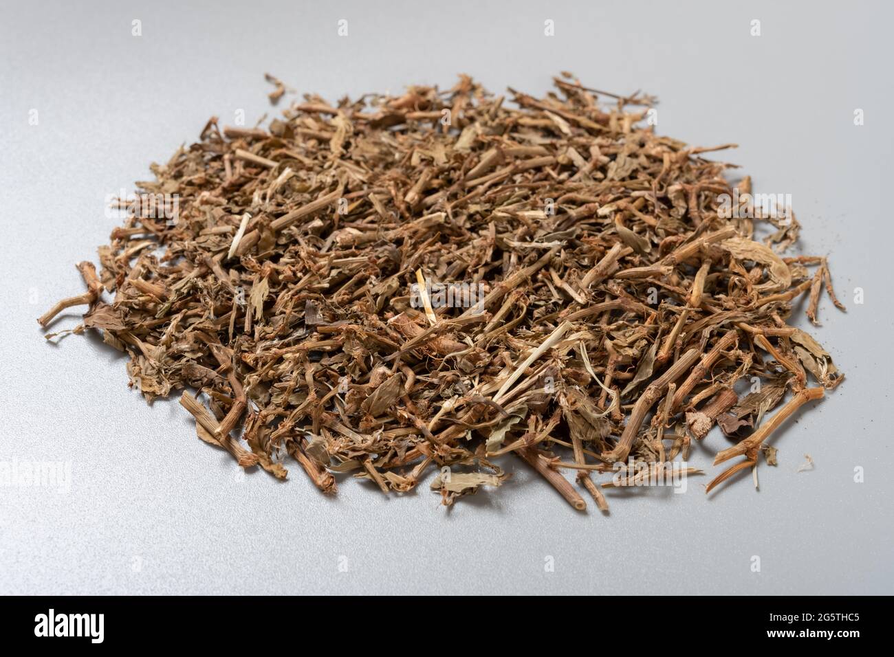 angle view herb BianXu or Polygoni Avicularis Herba or Common Knotgrass Herb Stock Photo