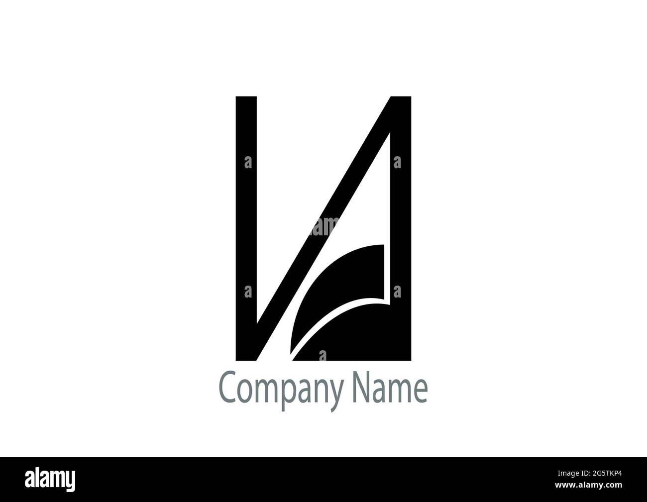 NF Logo Design. Stock Photo