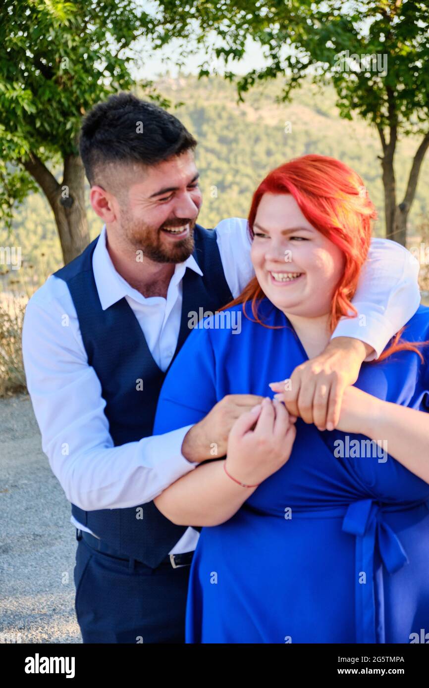 Positive man woman on hi-res stock photography and images - Alamy