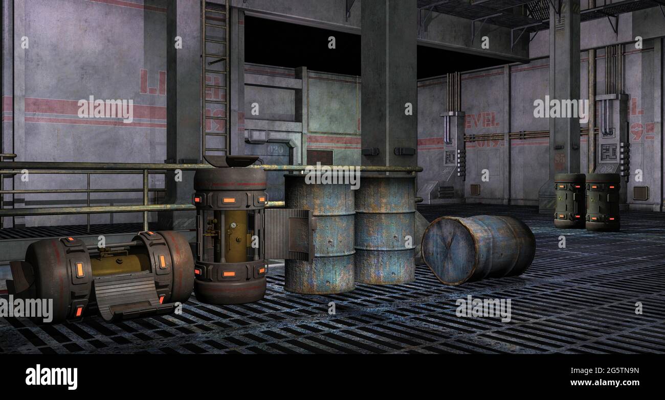 Drums of radioactive waste hi-res stock photography and images - Alamy