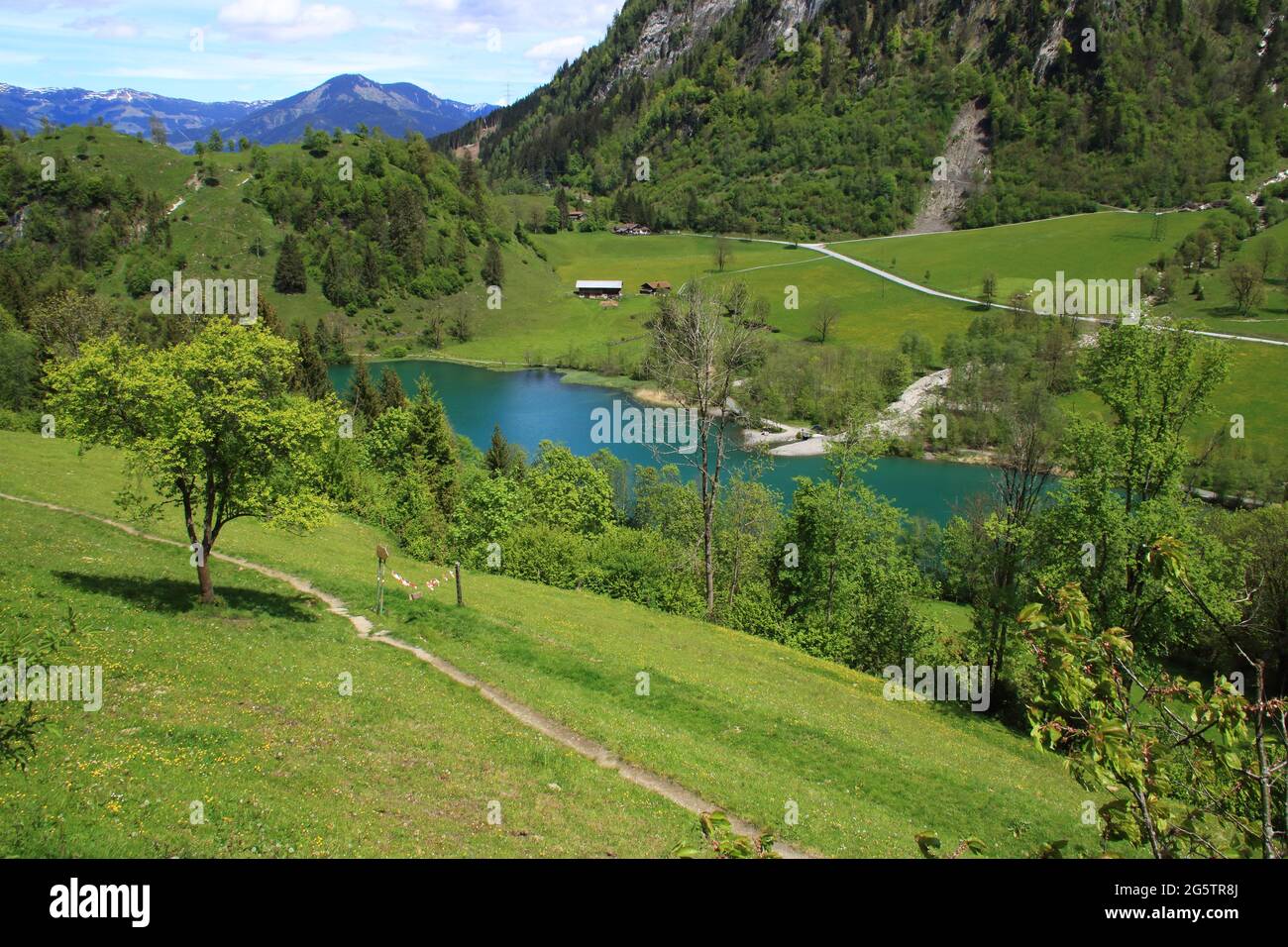 View of the Klammsee near Kaprun, Austria Stock Photo