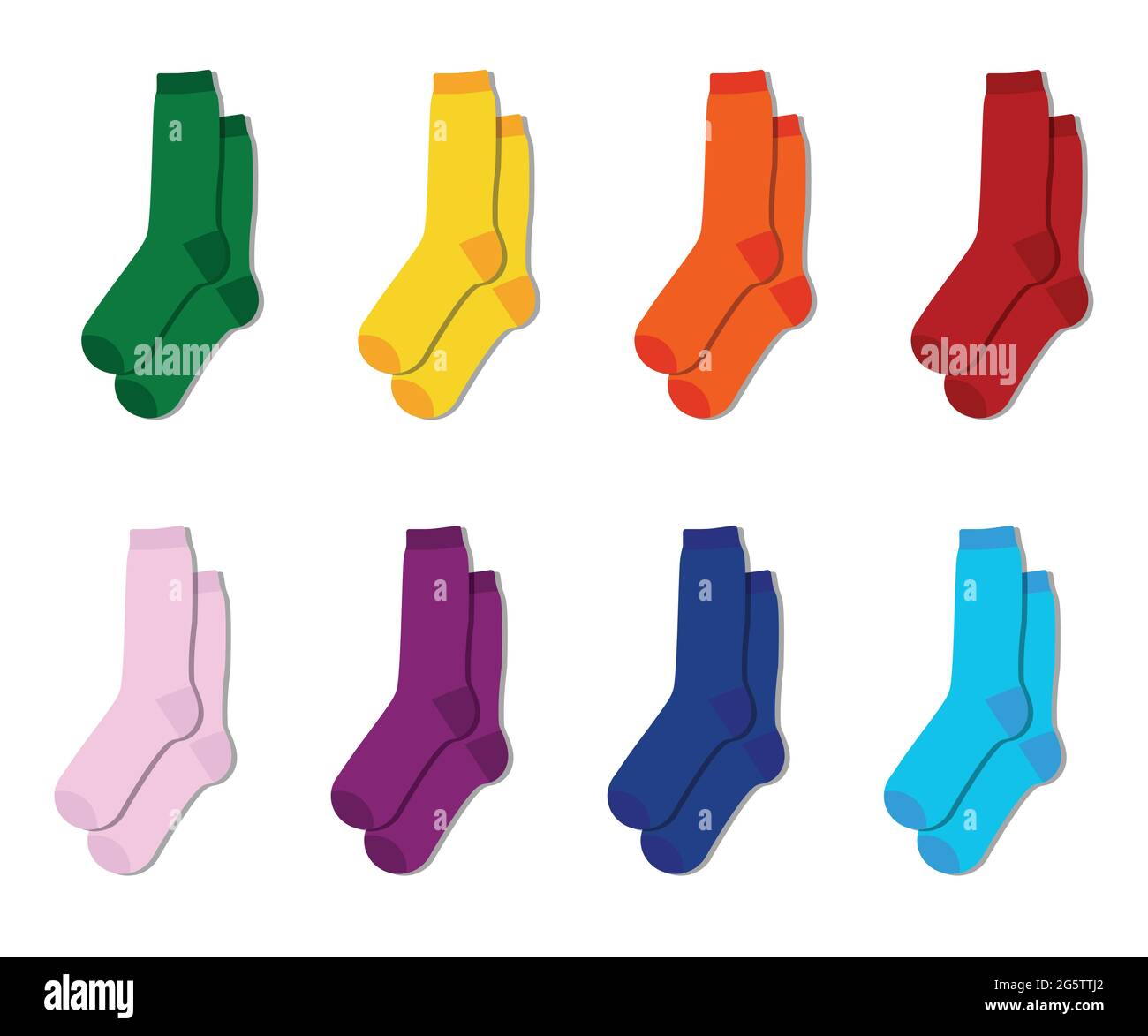 Knee socks Stock Vector Images - Alamy