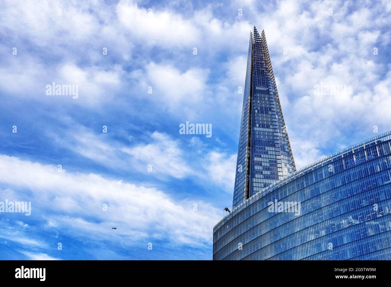 Mini Shard London, UK - 29 September 2016: The News building and The Shard, with ...