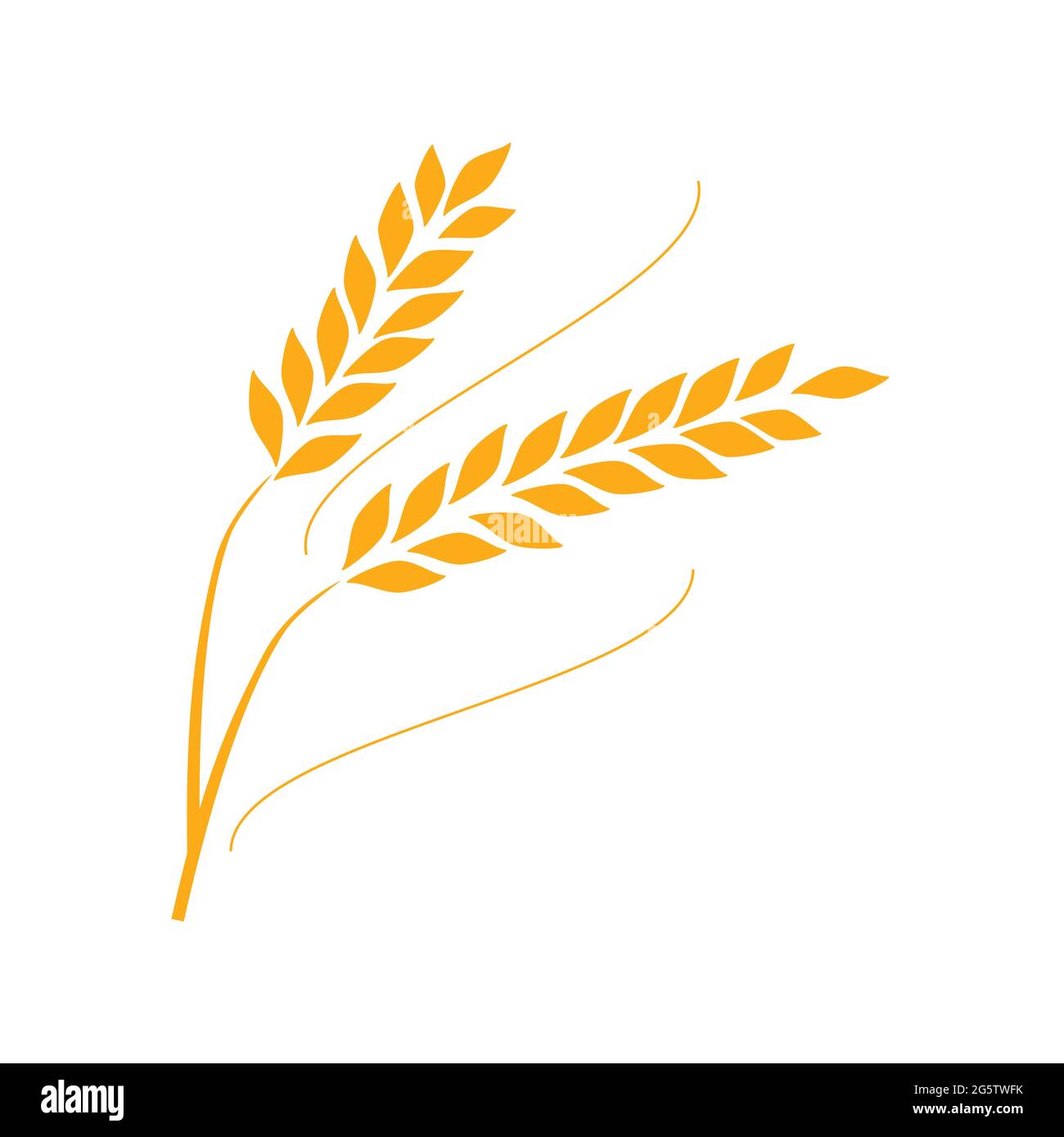 Agriculture wheat Logo Template vector icon Stock Vector