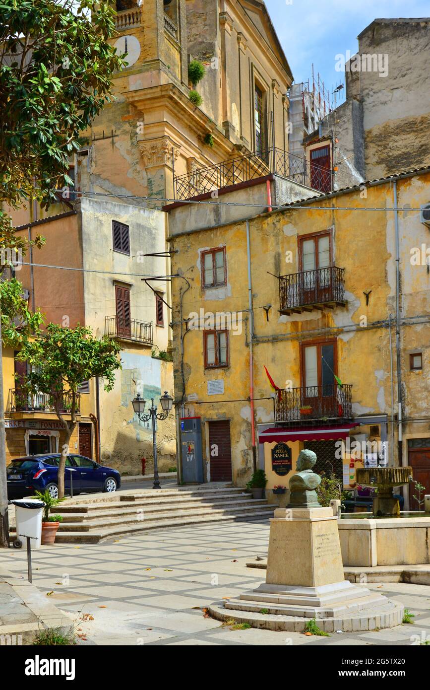 ITALY. SICILY. THE VILLAGE OF CORLEONE, HOME OF THE SICILIAN MAFIA