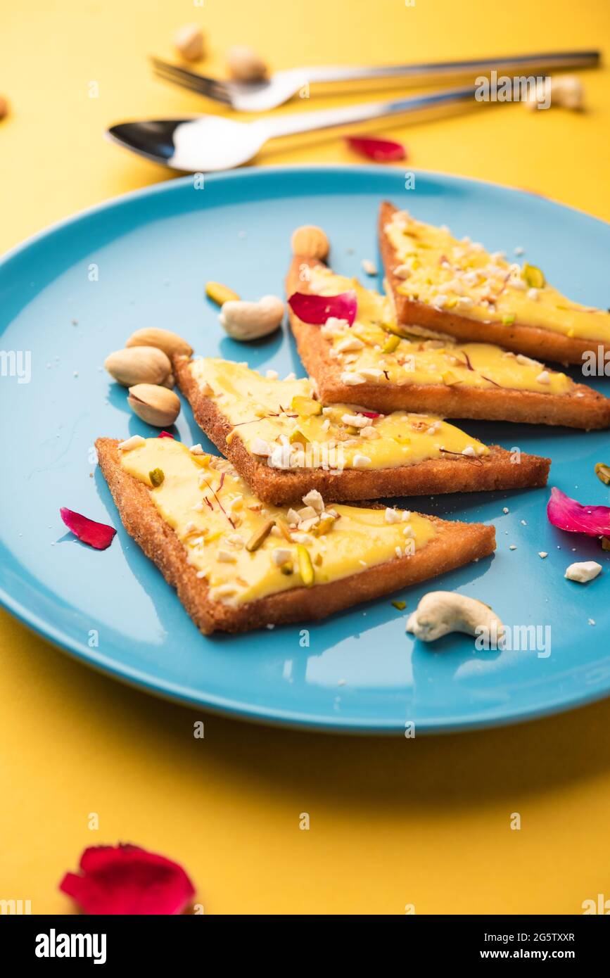 Shahi tukda or tukra also known as double ka meetha is a rich & festive ...