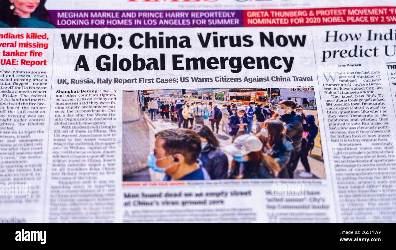Dehradun Uttarakhand India June 28 21 Coronavirus Covid 19 News Headline In Newspaper Of India Headlines Of The Month March April High Quality Apple Prores 422 4k Footage 60p Stock Photo Alamy