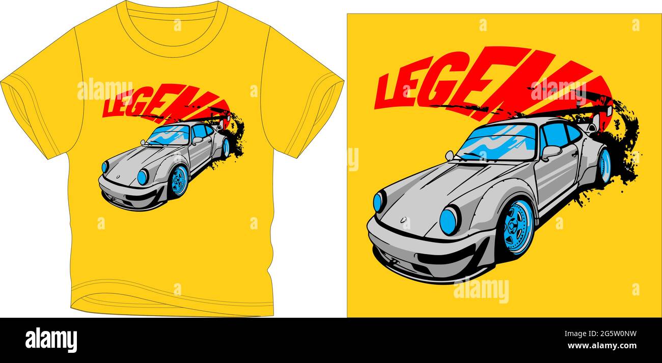 Legend car race graphic design vector illustration Stock Vector Image ...