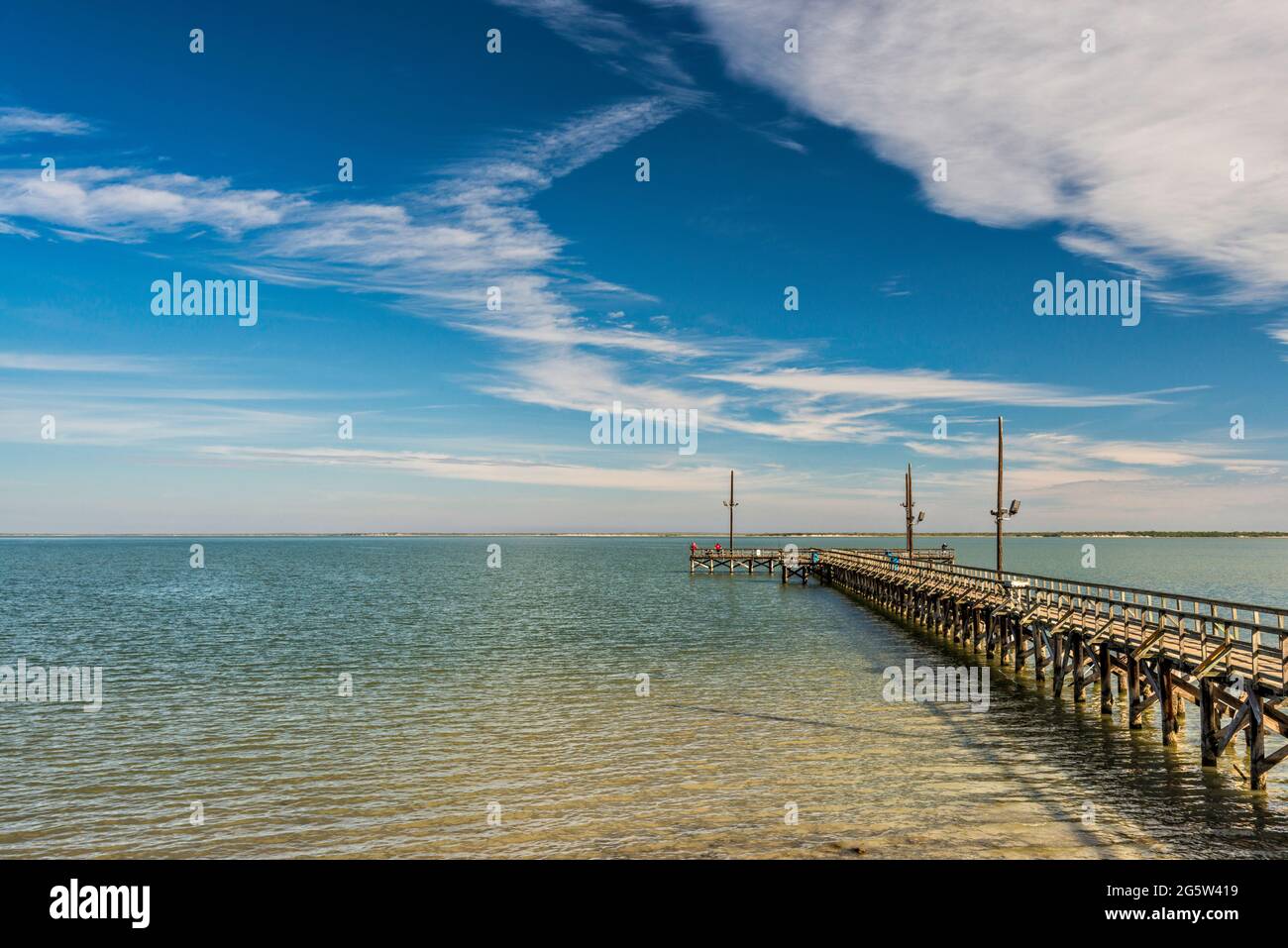 Fishing pier at Baffin Bay, Gulf Coast, KauferHubert Memorial Park
