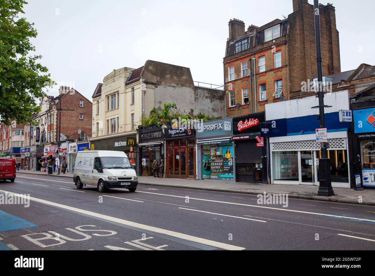 Clapham Common High Street London UK Stock Photo Alamy