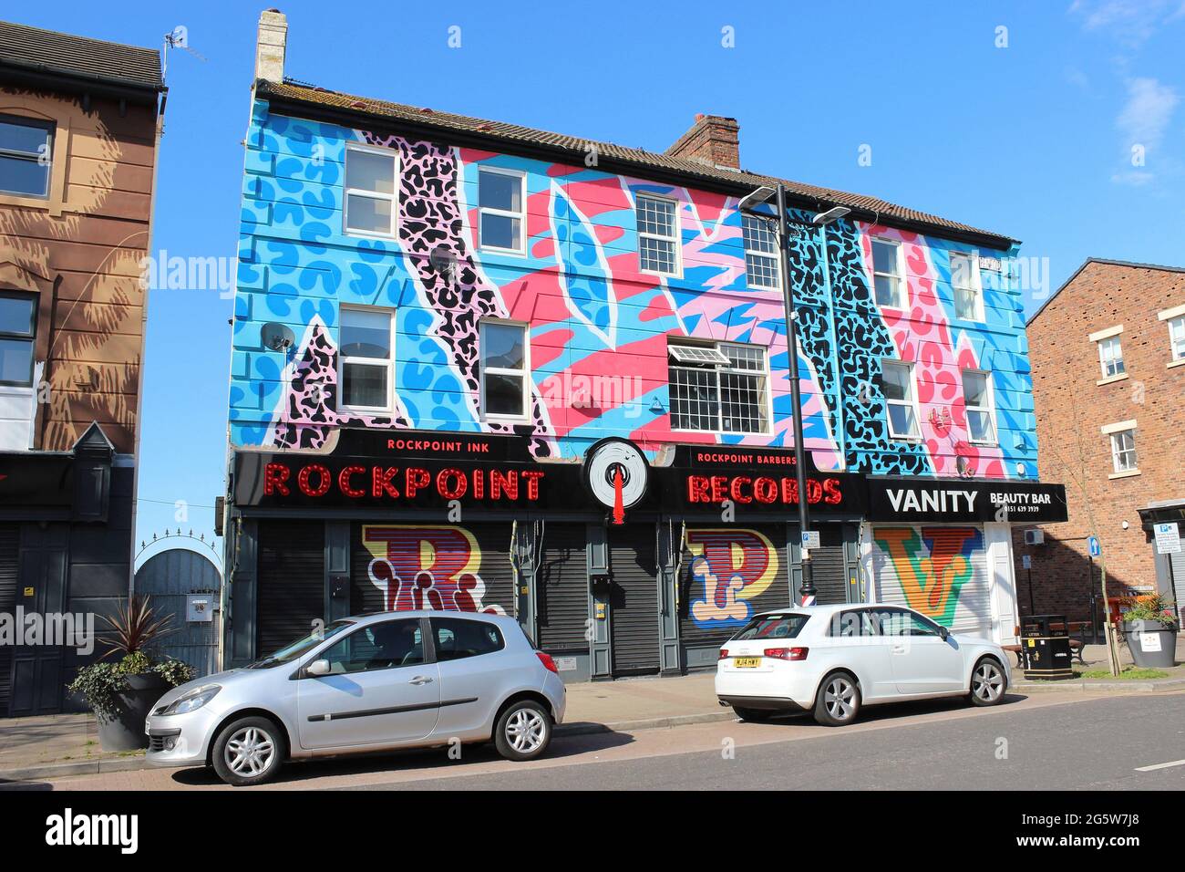 Mr Penfold ‘Torn but not Broken’ – Rockpoint Records, New Brighton, Wirral, UK Stock Photo