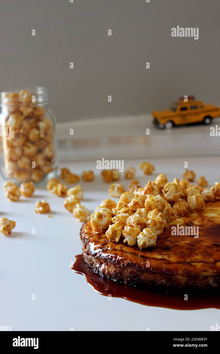 Cheesecake cooked american style Stock Photo Alamy