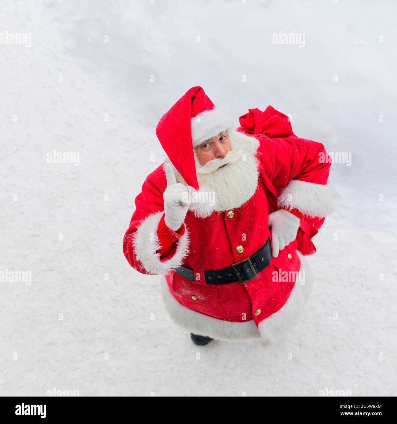 Santa Claus Stands With Gifts High Resolution Stock Photography and ...