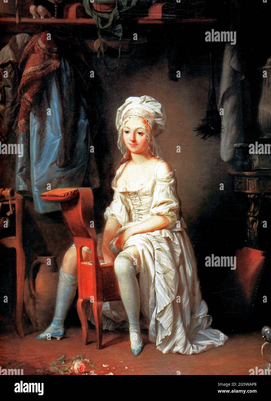 A bidet - The intimate toilet - Louis-Leopold Boilly Stock Photo