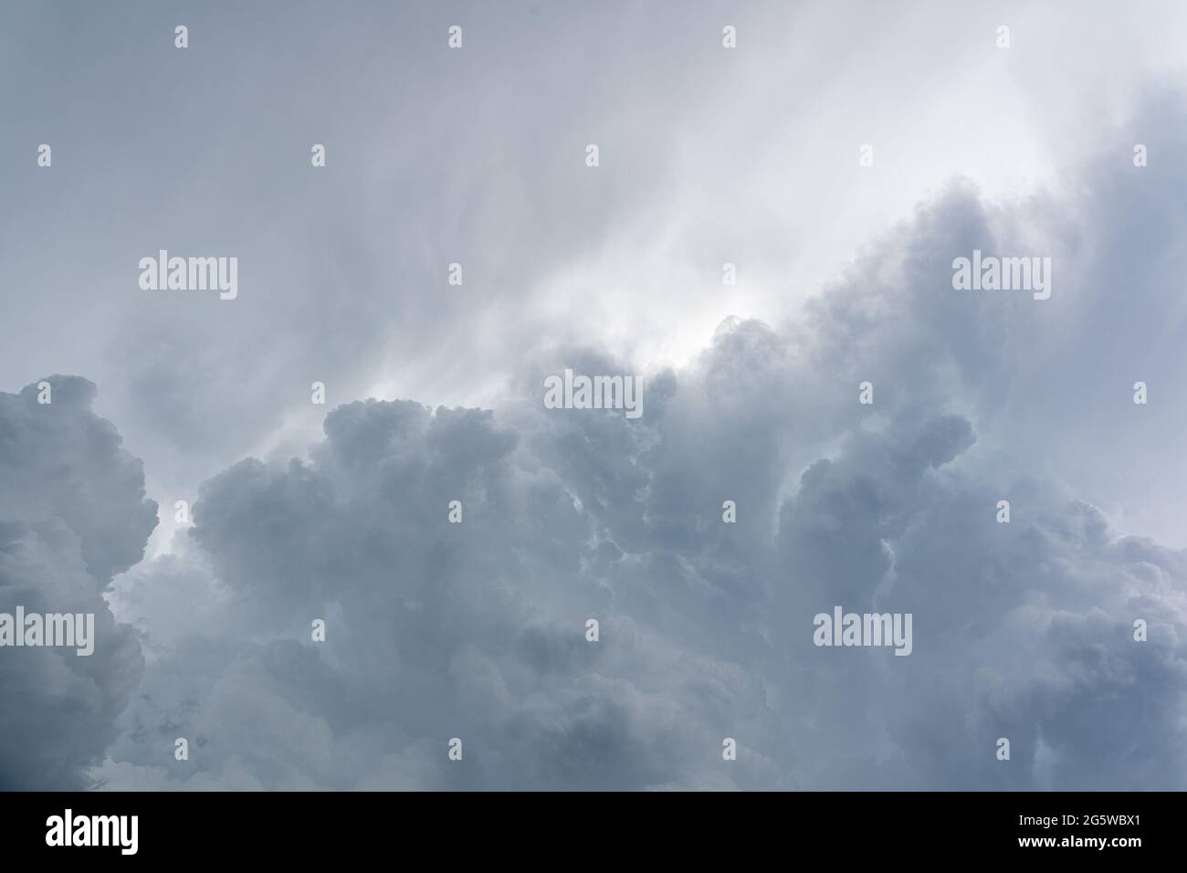Dark storm clouds in the sky Stock Photo