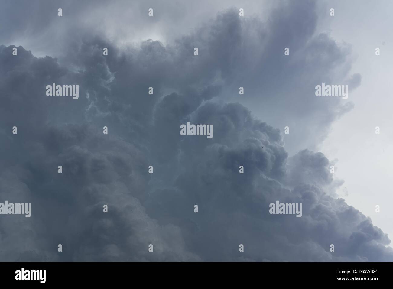 Dark storm clouds in the sky Stock Photo