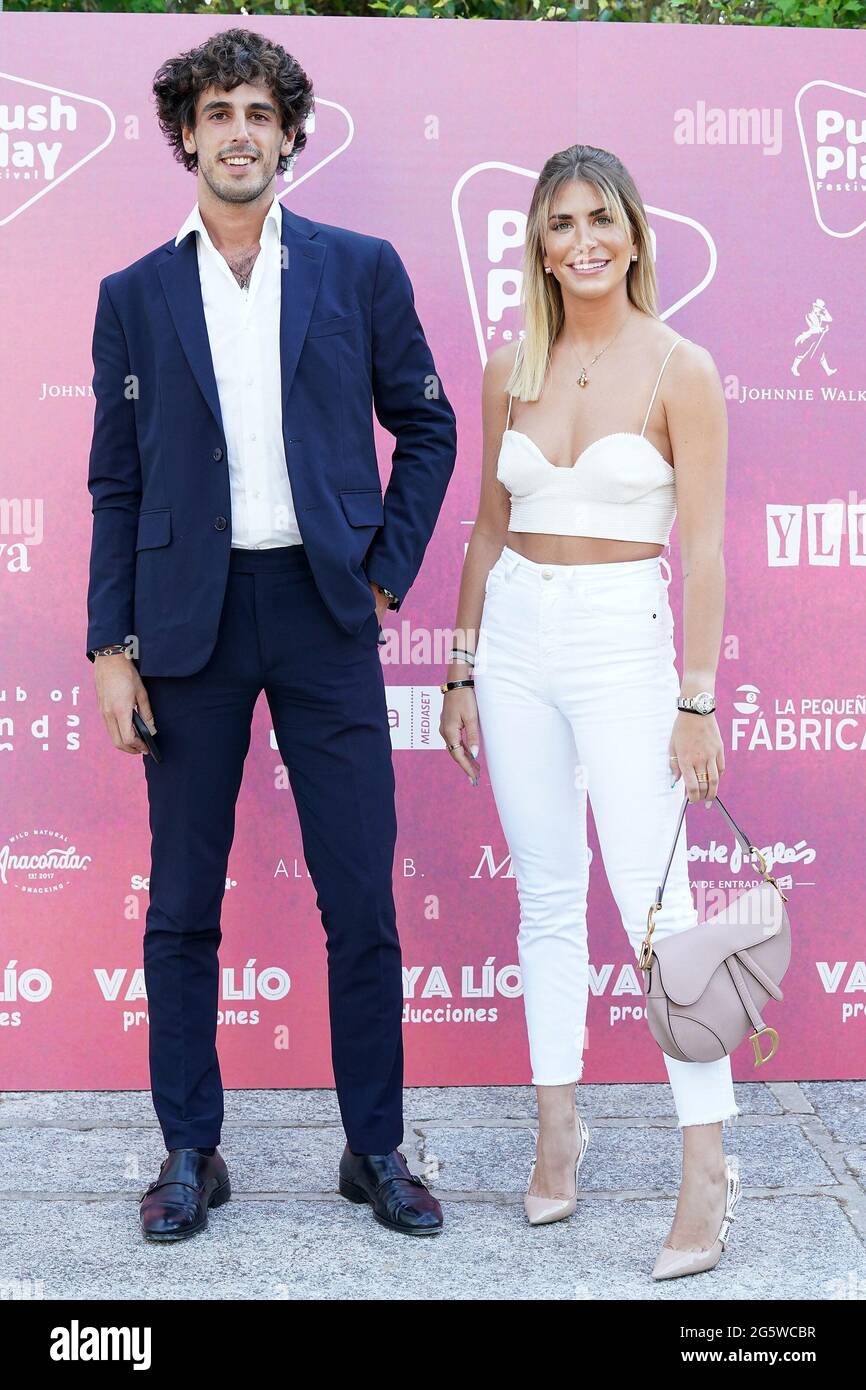Alvaro Angulo L And The Spanish Influencer Mar Torres During The Push Play Festival Presentation In Madrid Spain 2021 Photo By Acero Alter Photos Sipa Usa Stock Photo Alamy