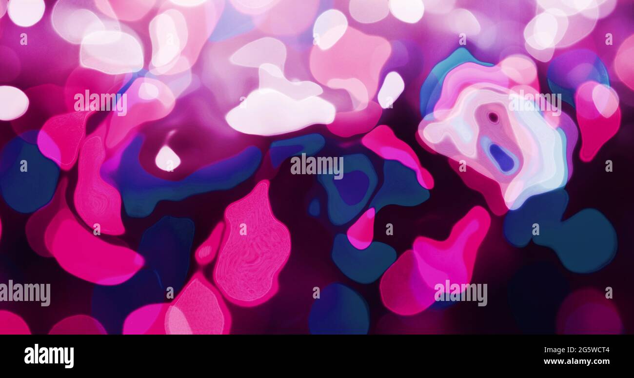 Digital image of colorful flowing liquid texture effect background Stock Photo