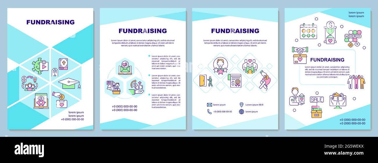 Fundraising brochure template Stock Vector Image & Art - Alamy