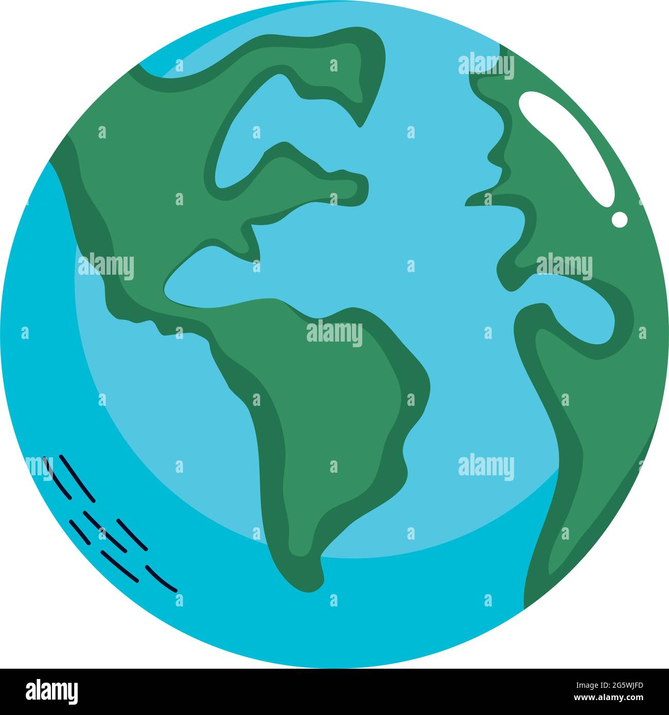 earth planet icon on white background Stock Vector Image & Art - Alamy