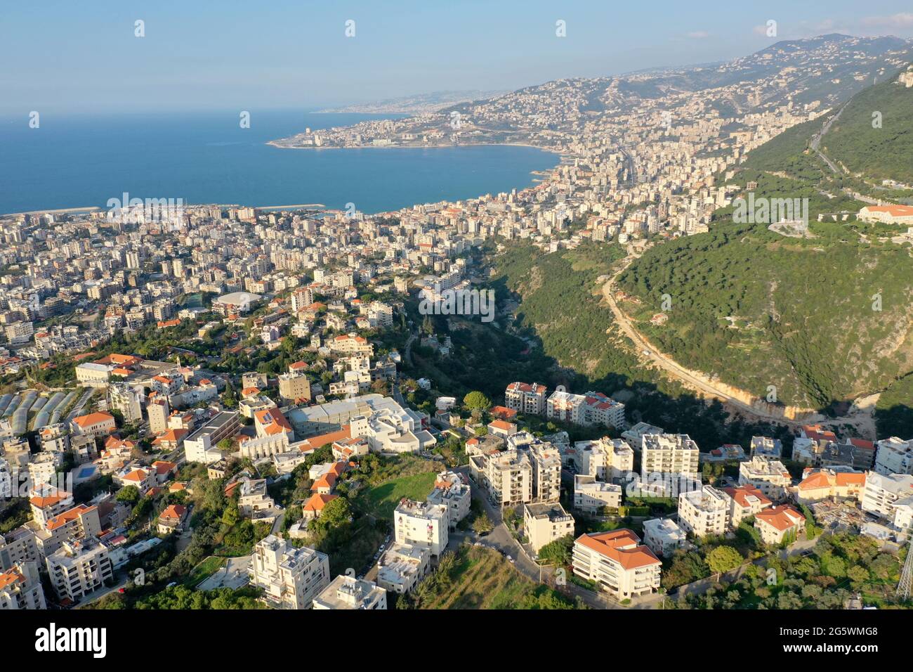Jounieh Bay in Lebanon Stock Photo Alamy