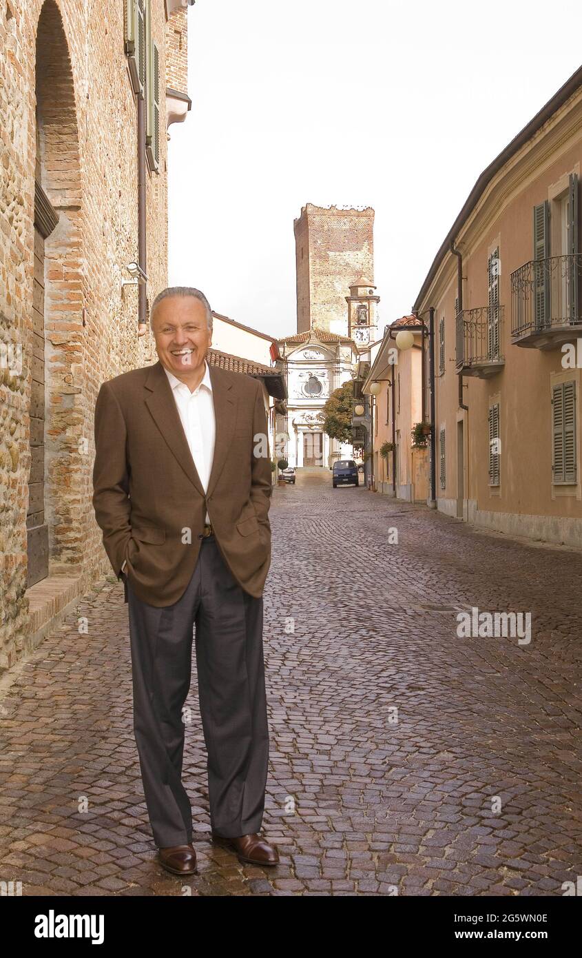 Italy, Piemonte, Barbaresco, Angelo Gaja, wine grower    Photo © Sandro Michahelles/Sintesi/Alamy Stock Photo Stock Photo