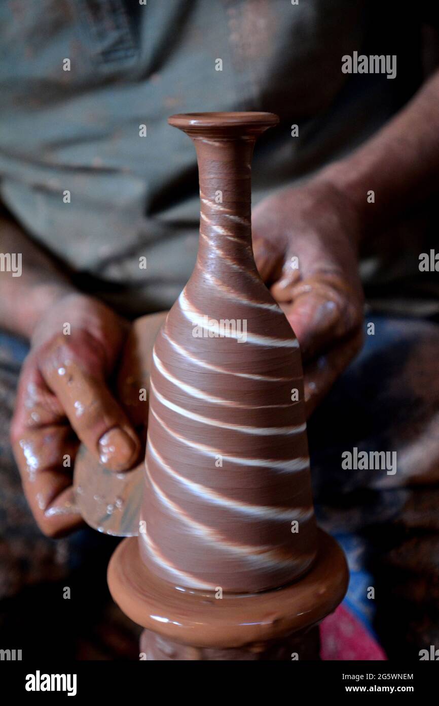 Turkey Cappadocia Craftwork Potter In Avanos Thanks To The River