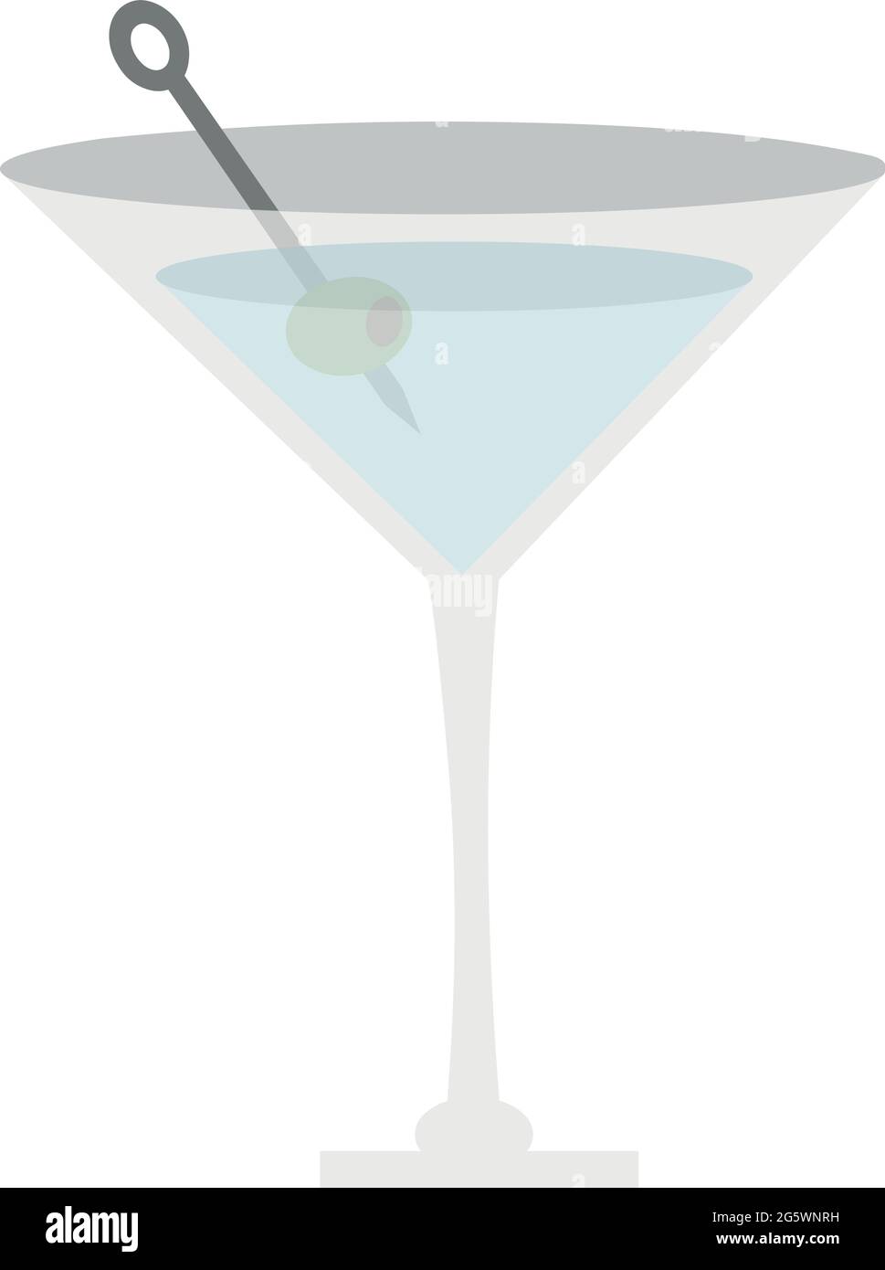 Vector illustration of martini cocktail emoticon Stock Vector Image