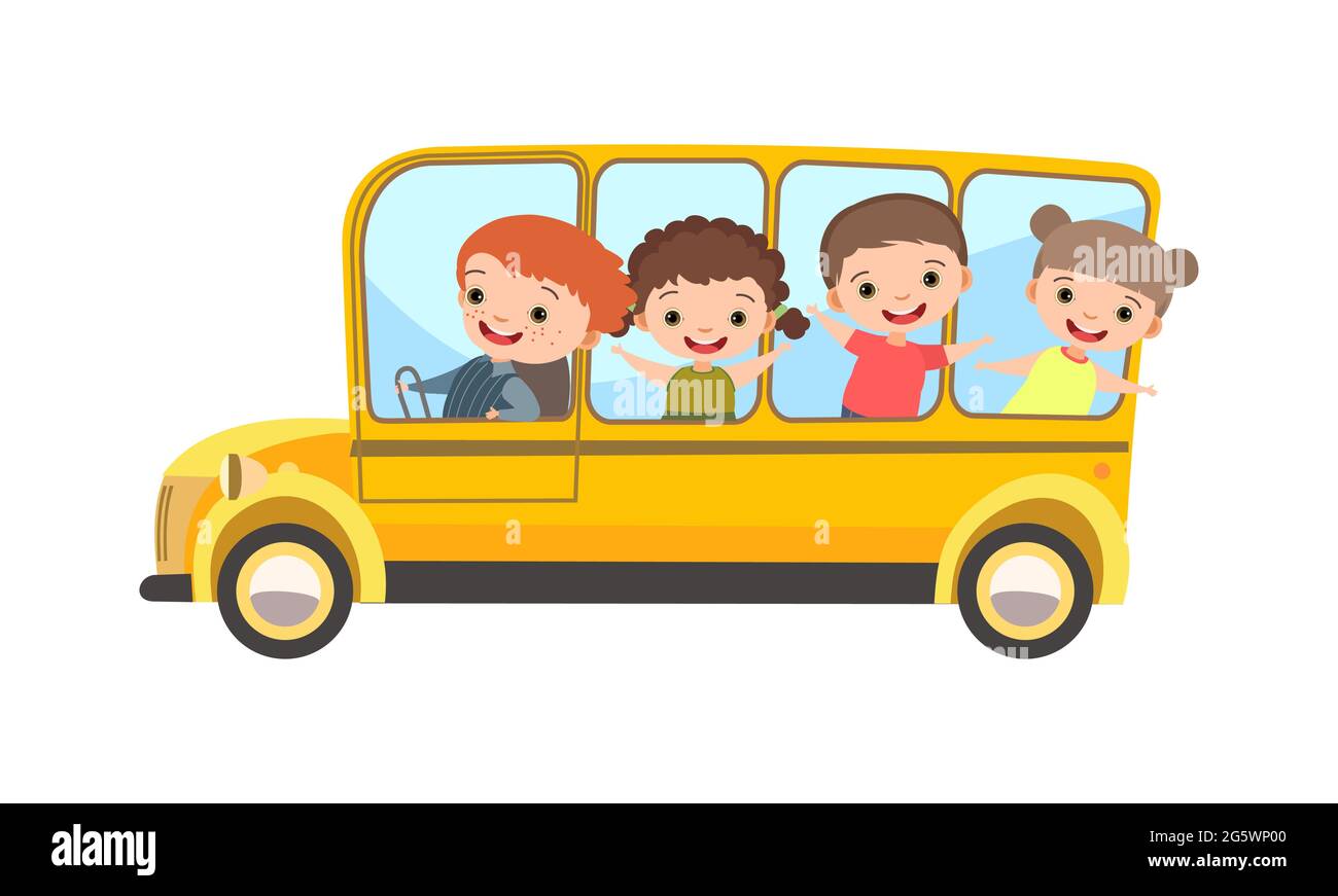 Hãy ngắm nhìn hình ảnh đáng yêu của những em bé đang lên xe buýt trường trong niềm hân hoan và tình yêu với trường học của mình. Họ đang sẵn sàng trải nghiệm một ngày mới tuyệt vời với nhau!