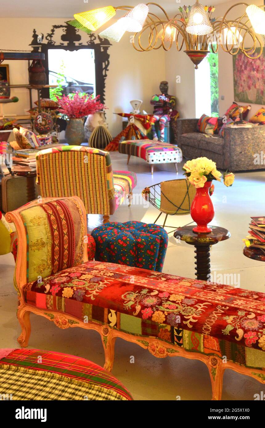 LEBANON. BEIRUT. SAIDI VILLAGE. THE BOKJA SHOP IS SELLING FURNITURES