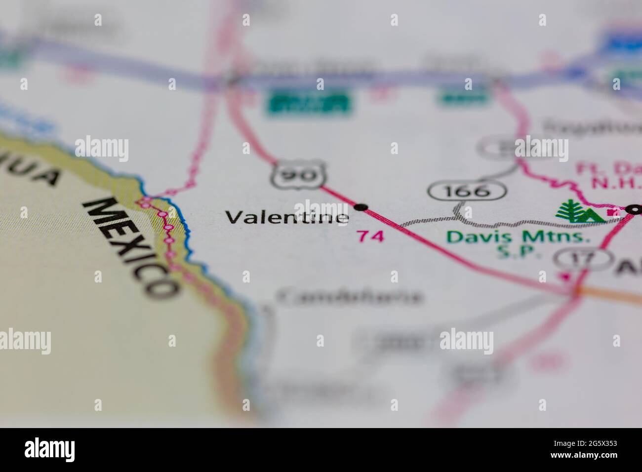 Valentine texas map hires stock photography and images Alamy