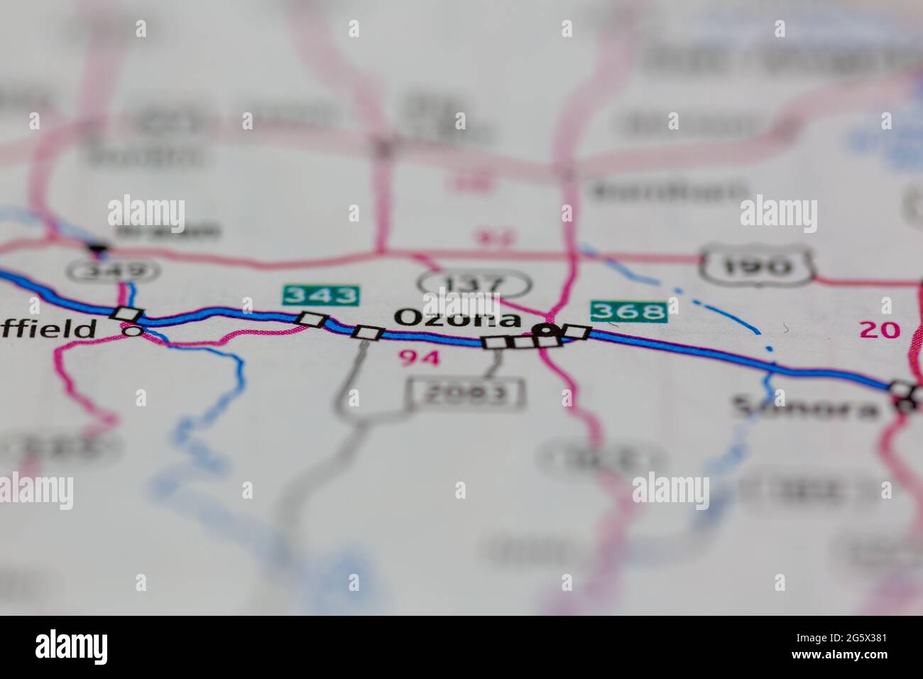 Ozona texas map hires stock photography and images Alamy