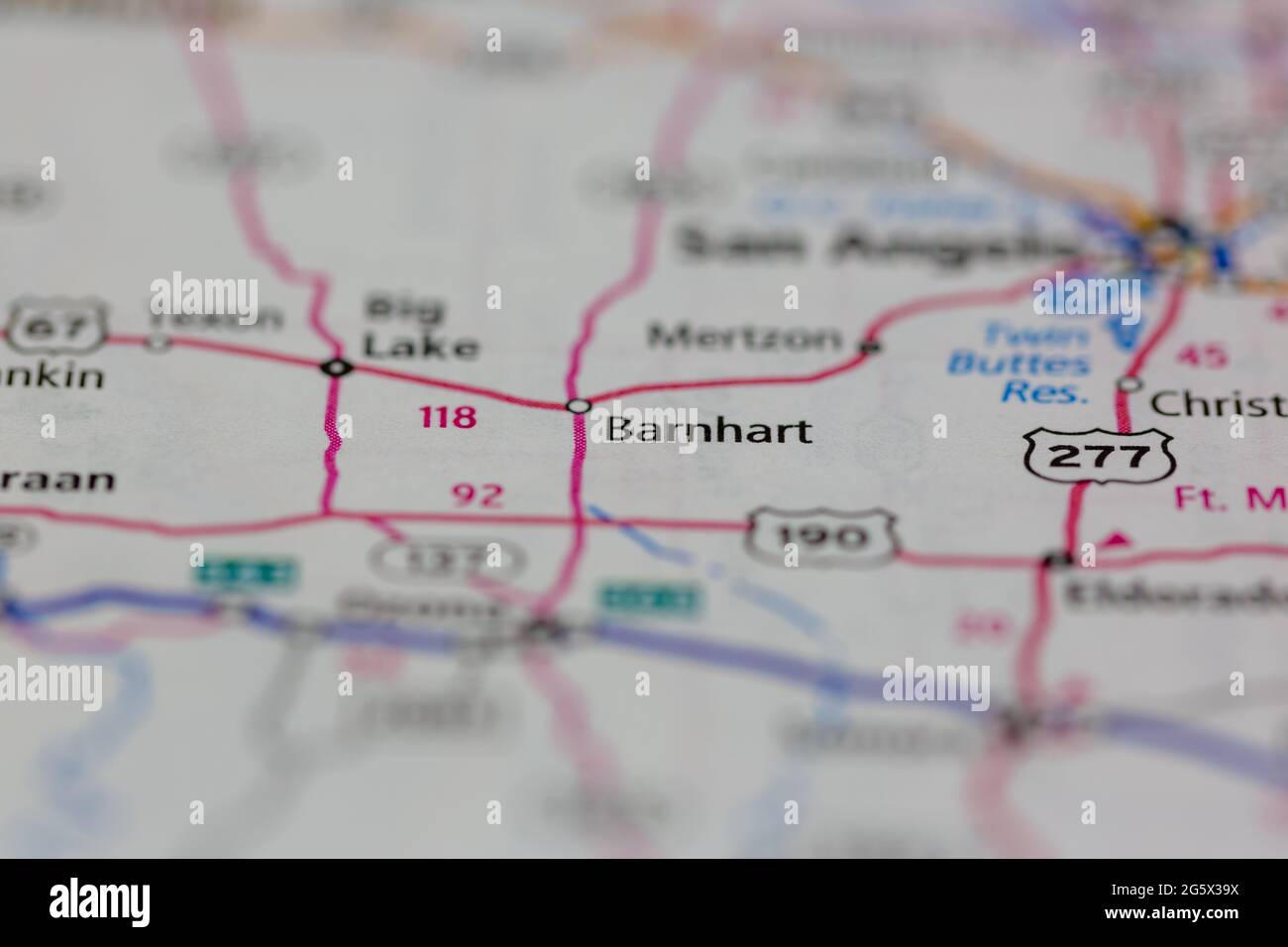Map of barnhart texas hires stock photography and images Alamy