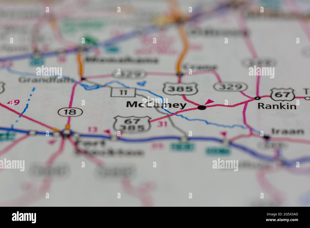 Mccamey on a map hires stock photography and images Alamy