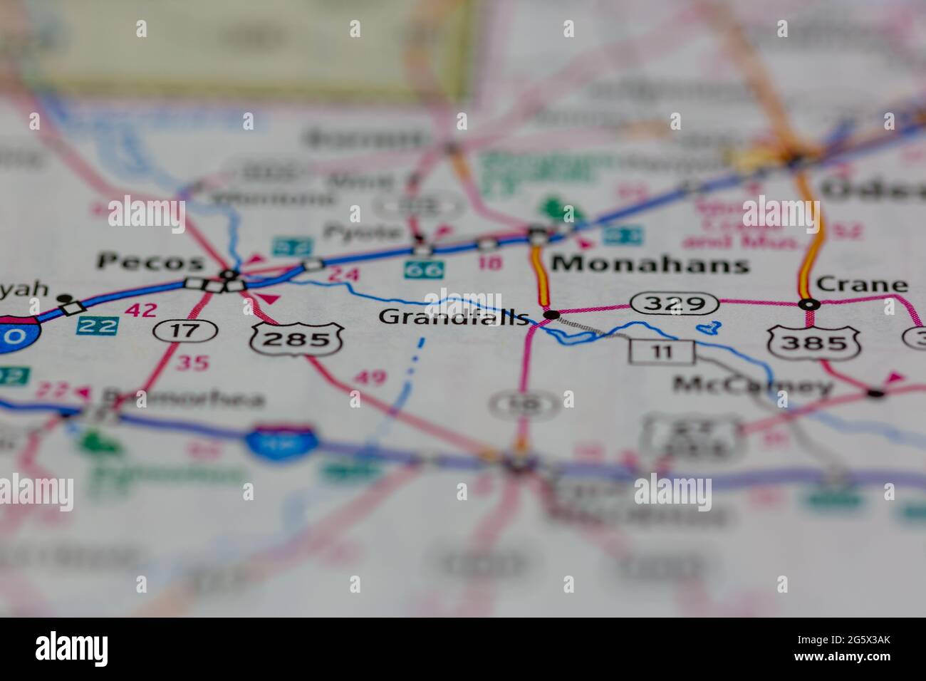 Grandfalls texas map hires stock photography and images Alamy