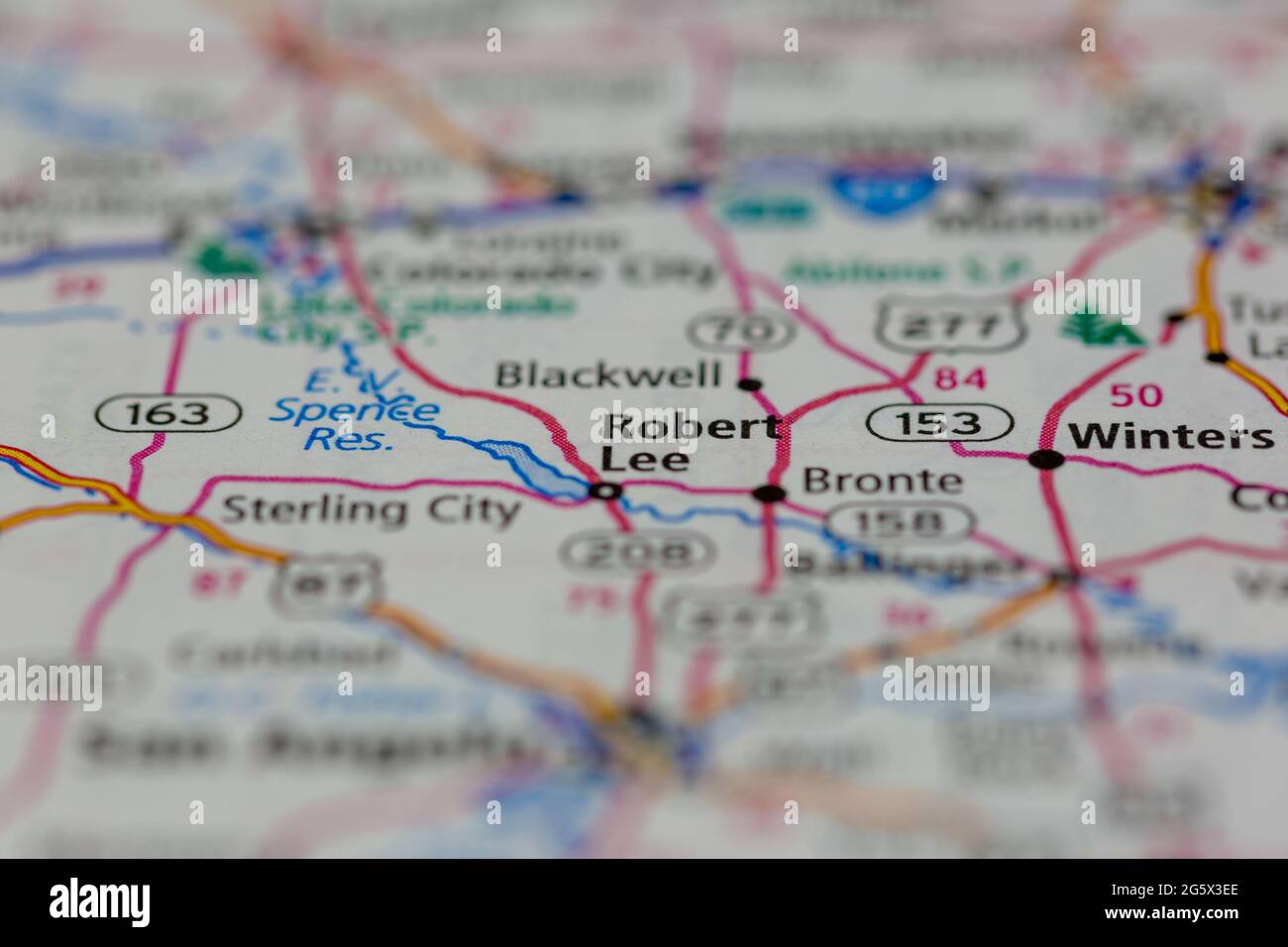 Robert lee texas map hires stock photography and images Alamy