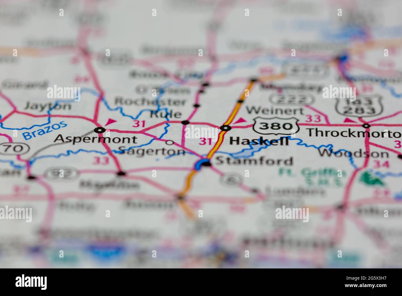 Map of haskell hires stock photography and images Alamy