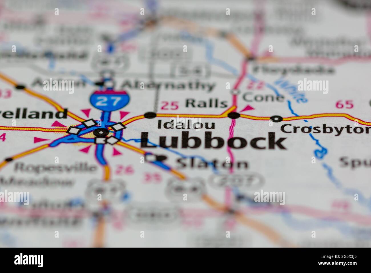 Map of idalou hires stock photography and images Alamy